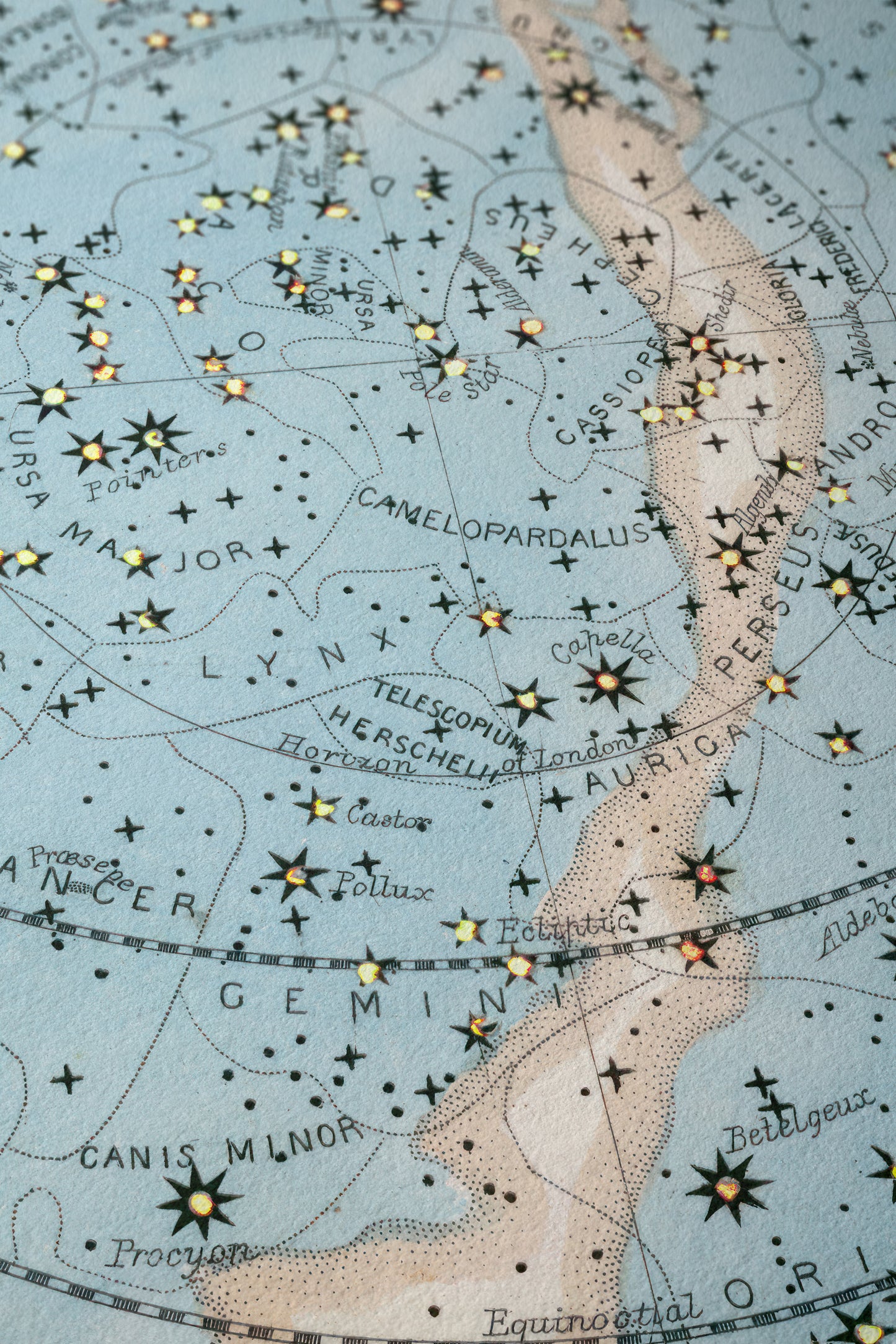 Transparent chart of Heavens, 1851