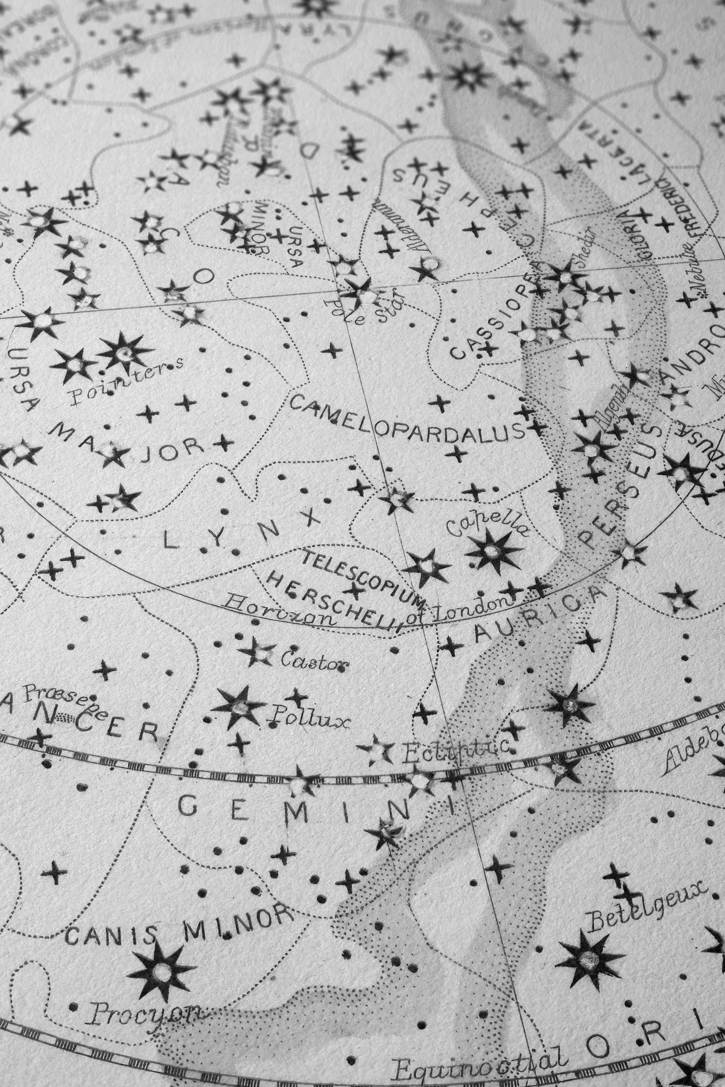 Transparent chart of Heavens, 1851 BW