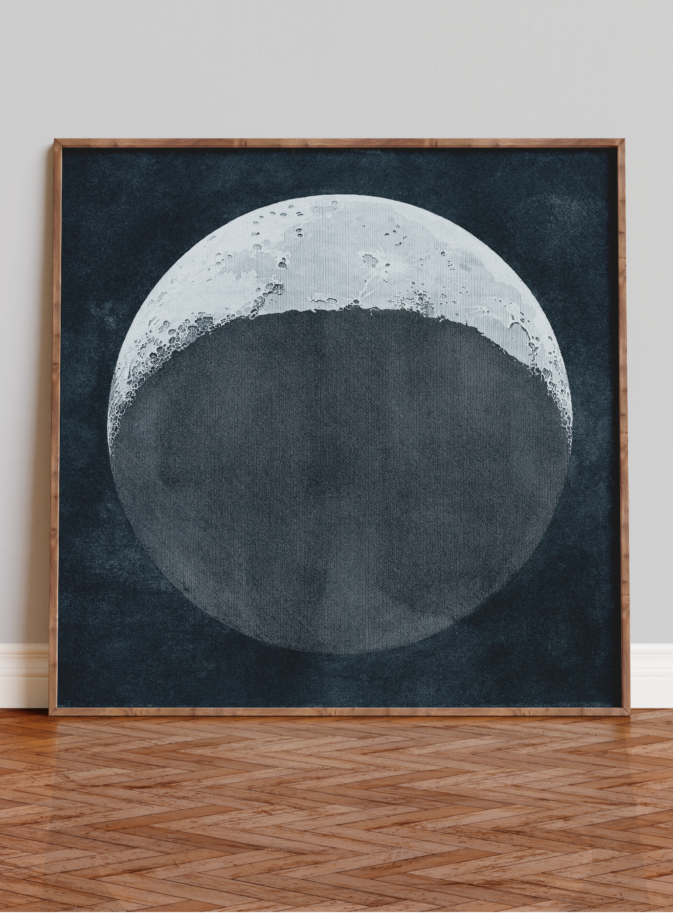 Moon past the Last Quadrature, 1837